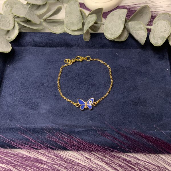 Bracelet papillon mauvais oeil – Image 2
