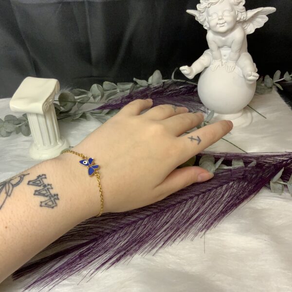 Bracelet papillon mauvais oeil – Image 3