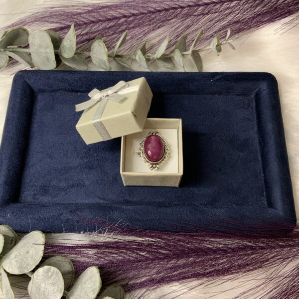 Bague en Jaspé rouge – Image 2