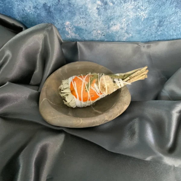 Sauge Torche avec pierre de citrine