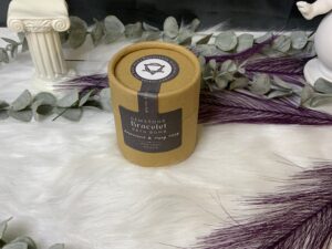Bombe de bain.  Paix Intérieur  avec Bracelet Gemme Jaspé Blanc