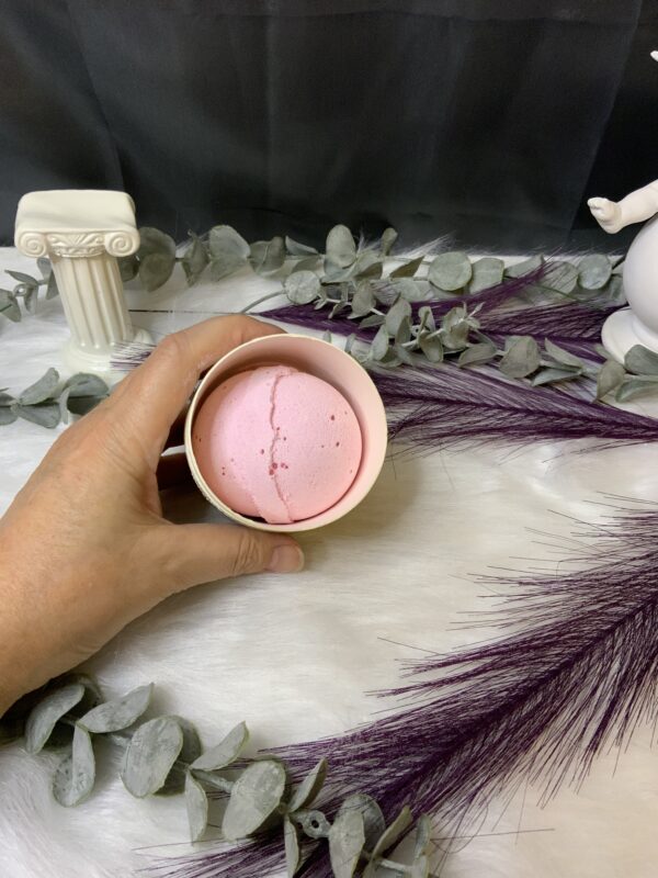 Bombe de bain Amour  avec bracelet gemme Quartz Rose – Image 5