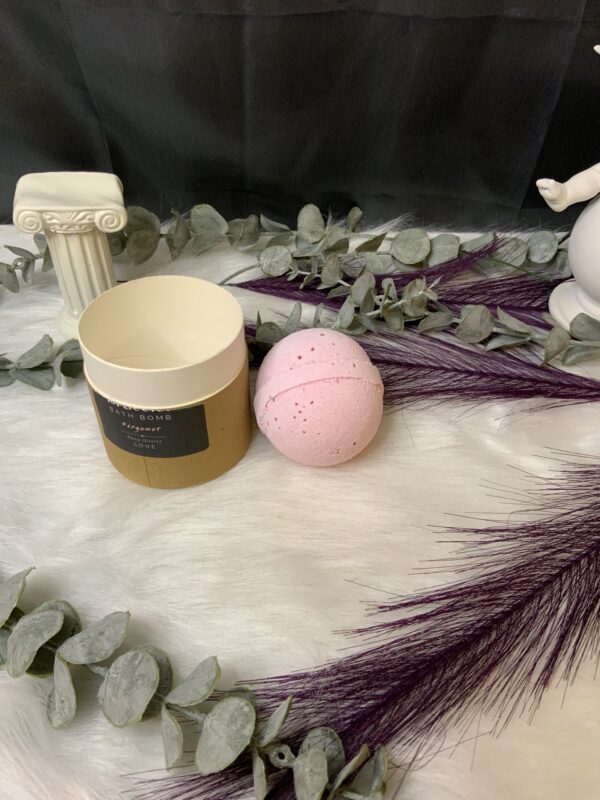 Bombe de bain Amour  avec bracelet gemme Quartz Rose – Image 6